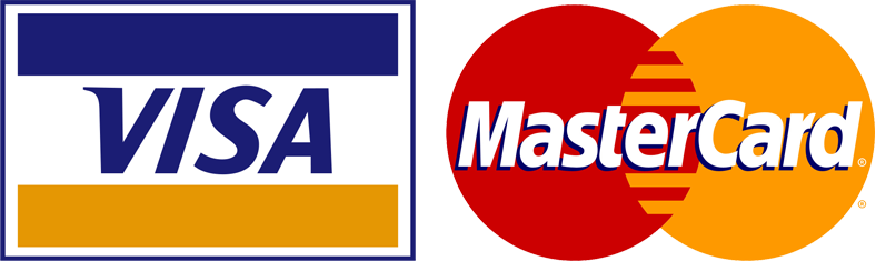 Accepted cards: Visa, Mastercard
